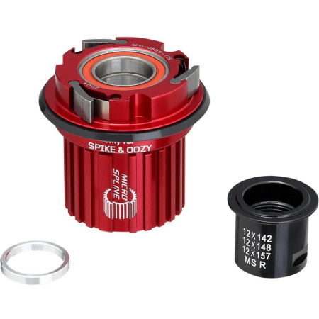 OOZY / SPIKE Rear Hub Microspline Alloy Freehub body & Spacer ring & MS 12x142/148/157 ada