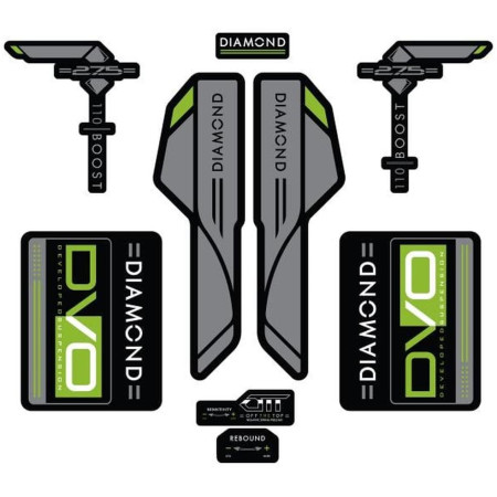 Diamond Decal Set Black 29”