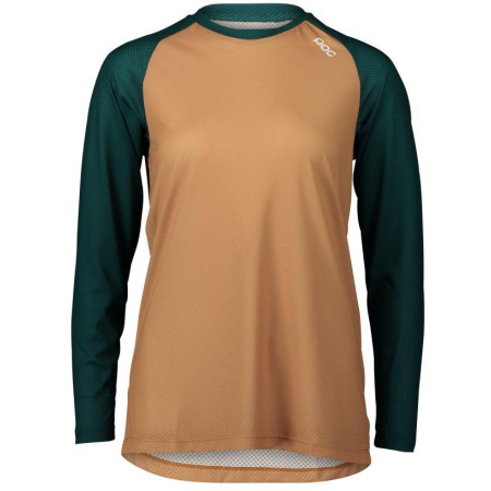 W's MTB Pure LS Jersey Moldanite Green/Aragonite Brown XLG