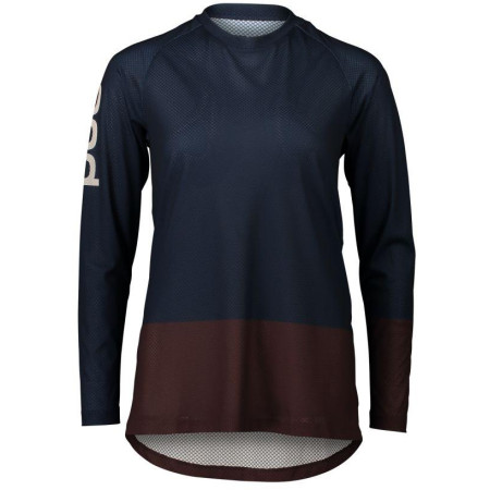 W's MTB Pure LS Jersey Turmaline Navy/Axinite Brown XSM