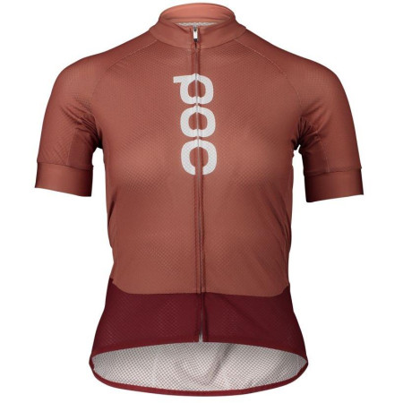 W's Essential Road Logo Jersey Himalayan Salt/Garnet Red XLG
