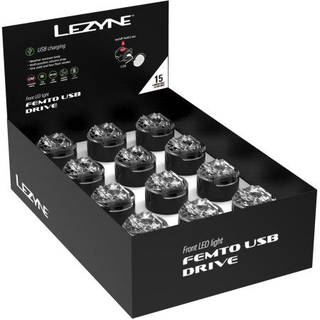 LED FEMTO USB DRIVE BOX SET FRONT BLACK