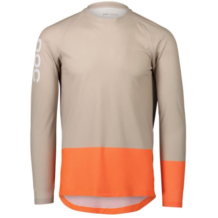 MTB Pure LS Jersey Light Sandstone Beige/Zink Orange SML