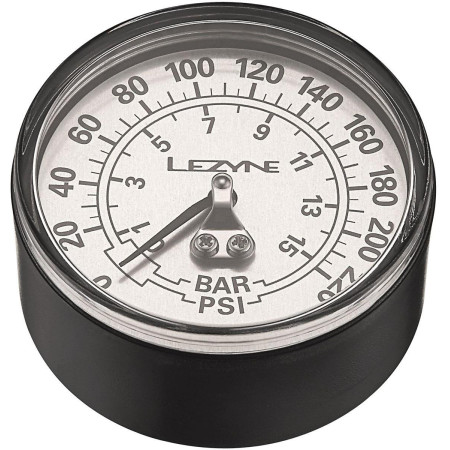 220 PSI GAUGE 2.5" BLACK/SILVER