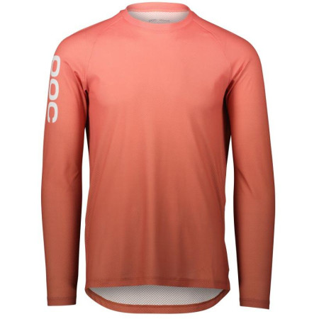 M's Essential MTB Lite LS Jersey Gradient Ammolite Coral SML