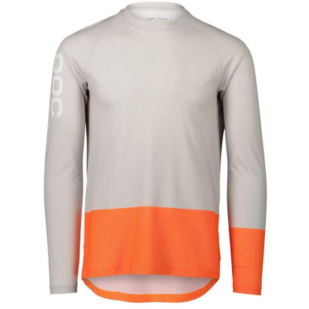 MTB Pure LS Jersey Granite Grey/Zink Orange XLG