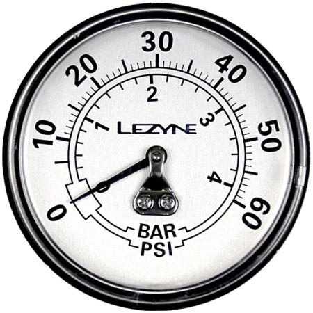 60 PSI GAGUE 2.5" BLACK/SILVER