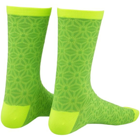 Socks - Asanoha - Neon Yellow & Neon Green l/xl