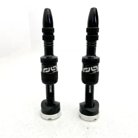 Tubeless valves - Quick Fill Tire Plasma Valves | 23-31mm RimDepth | 2 pieces | Black