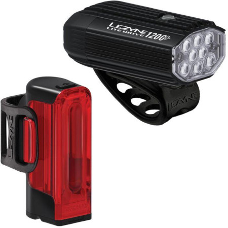 LITE DRIVE 1200+ /  STRIP DRIVE PRO 400+ PAIR SATIN BLACK / BLACK