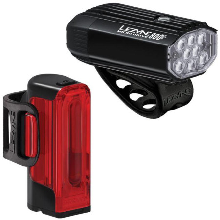 MICRO DRIVE 800+ /  STRIP DRIVE 300+ PAIR SATIN BLACK / BLACK