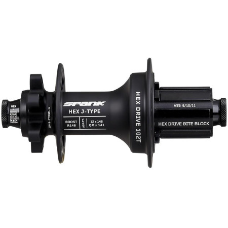HEX J-Type Boost R148, HG, 32H, REAR Hub, Black