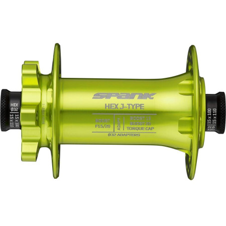 HEX J-TYPE Boost F15/20 Front  Hub, Green