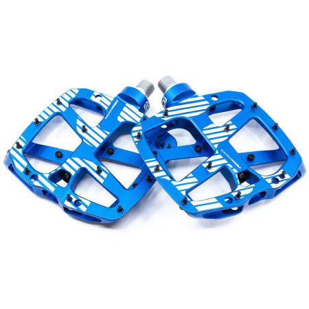 Plus Flat Pedal | Aluminum Body | 22 Pins | Blue