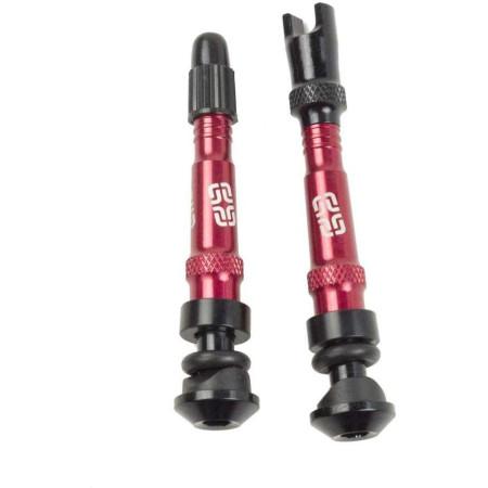 Tubeless Valves | 27-37mm Rim Depth | 2 pcs | Red