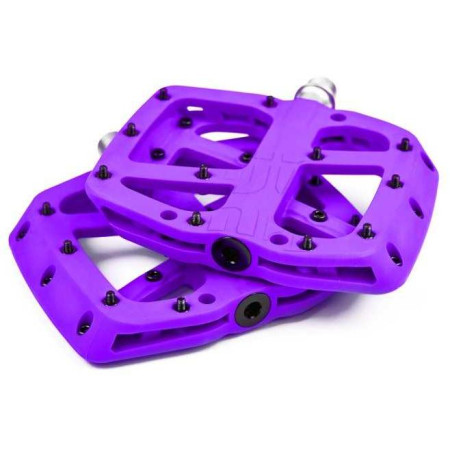 Base Flat Pedal | Composite Body | 22 Pins | Eggplant