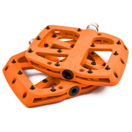 Base Flat Pedal | Composite Body | 22 Pins | Naranja