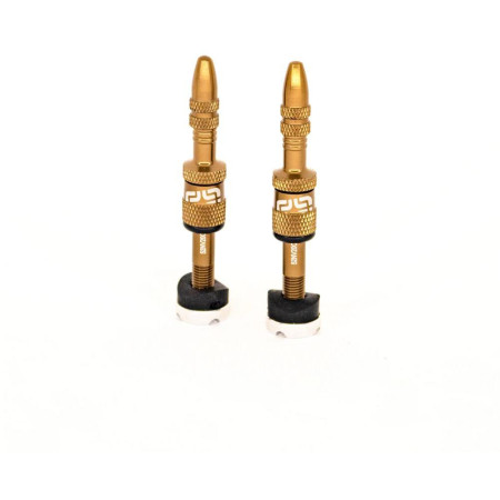 Presta Quickfill Tubeless Valves | Gen2 | 23-31mm Depth | 2 Pieces | Bronze