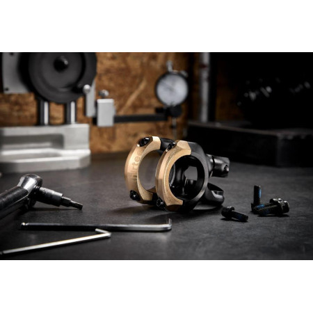 Plus 35 Stem | 50mm Length | 0 Rise | Black with Bronze Clamps