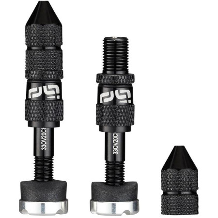Schrader Quickfill Tubeless Valves | Gen2 | 23-31mm Depth | 2 Pieces | Black