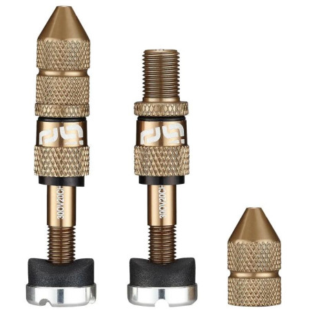Schrader Quickfill Tubeless Valves | Gen2 | 23-31mm Depth | 2 Pieces | Bronze