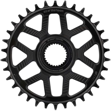 Helix Race e*spec | Chainring | 34T | Bosch SX / Gen4 CX Direct Mount | 15mm Offset | Shimano/SRAM 11/12s Chain Compatible | Bla